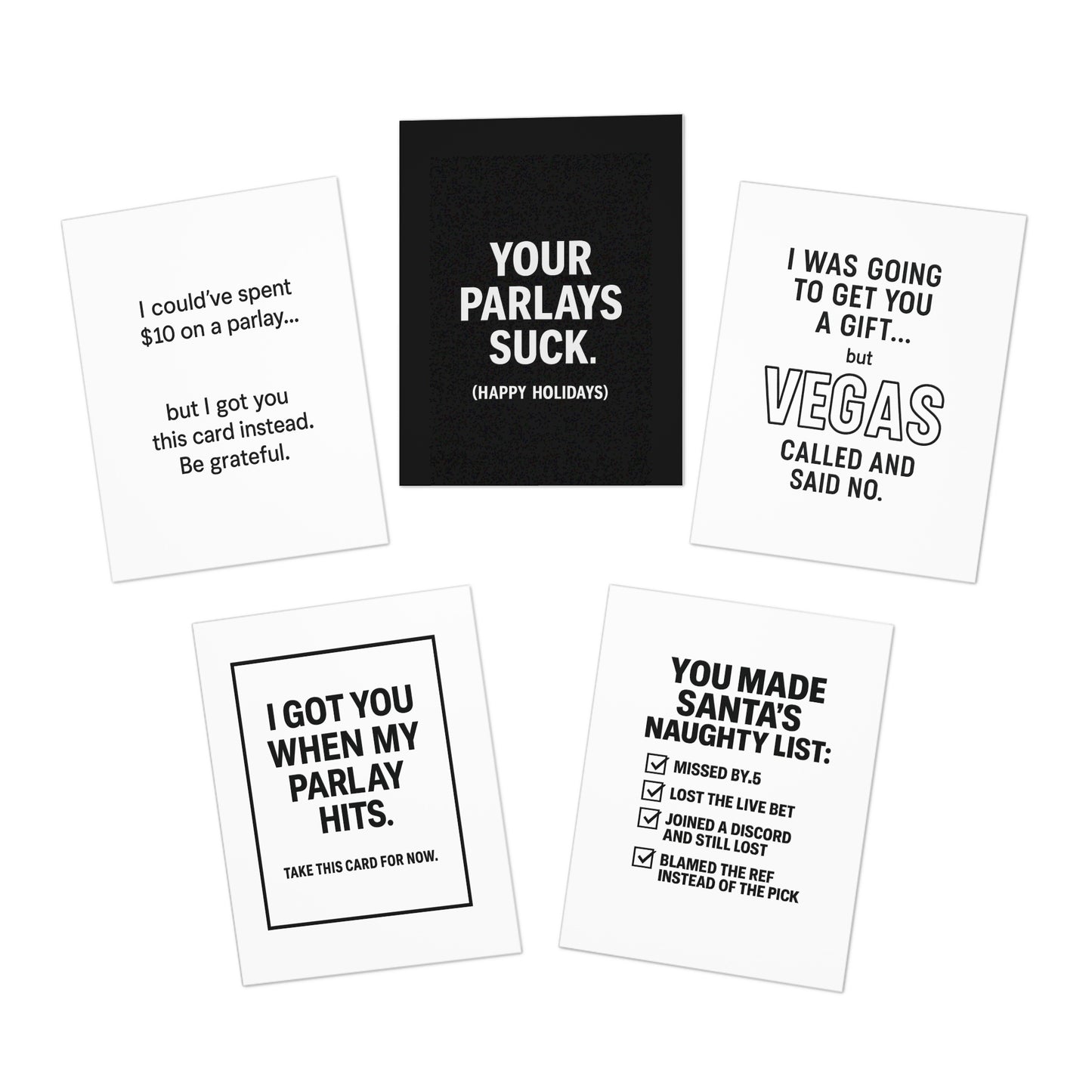 Snubbie Street – Funny Gag Greeting Card-5PACK
