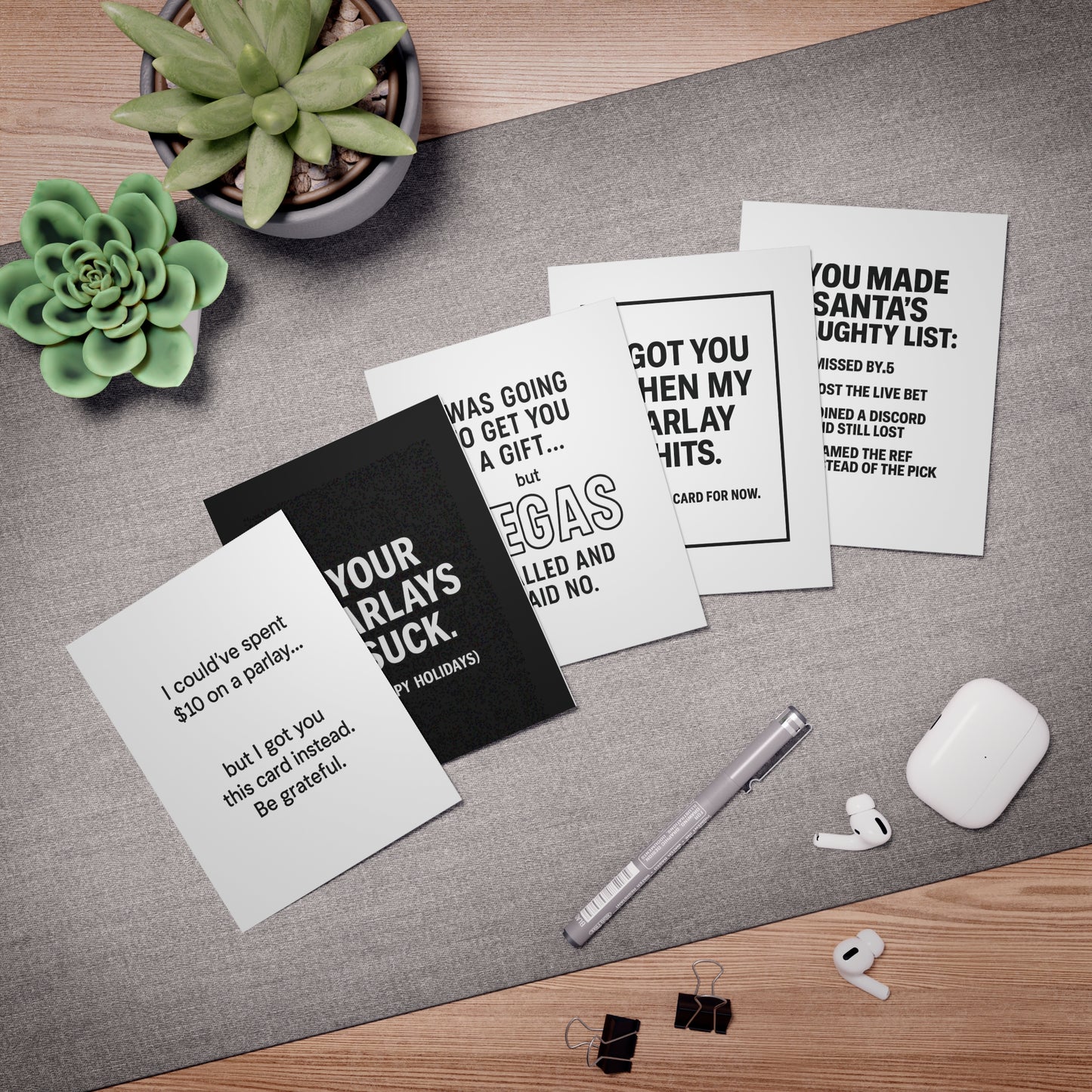 Snubbie Street – Funny Gag Greeting Card-5PACK