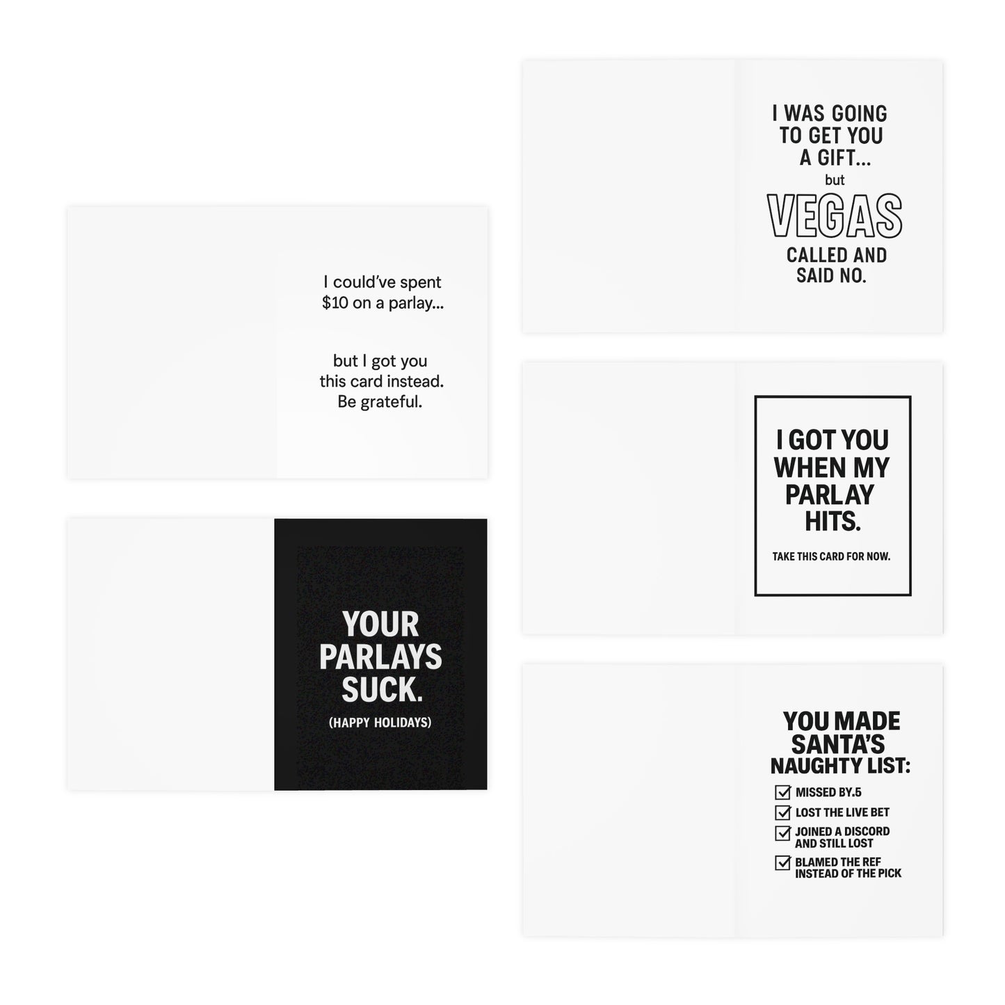 Snubbie Street – Funny Gag Greeting Card-5PACK